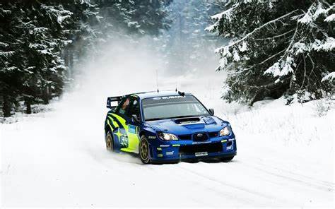 Rally racing in winter