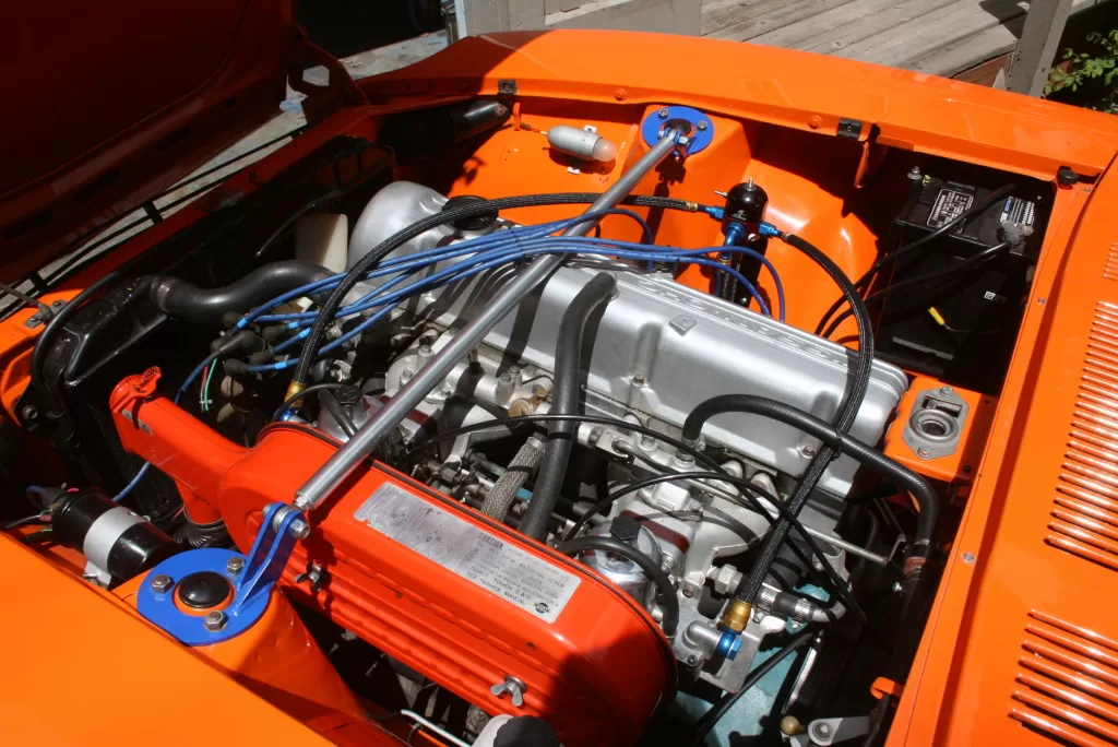 240Z Rally car engine