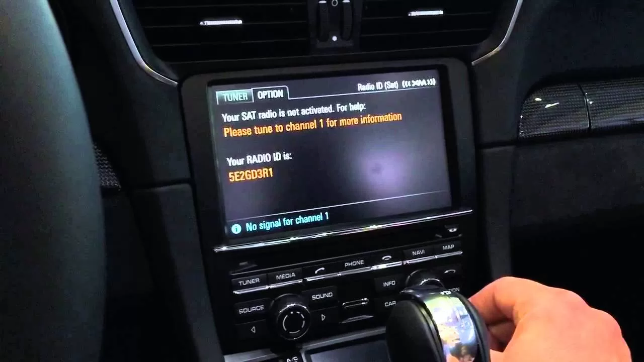 how to activate xm radio in car