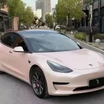 light pink car