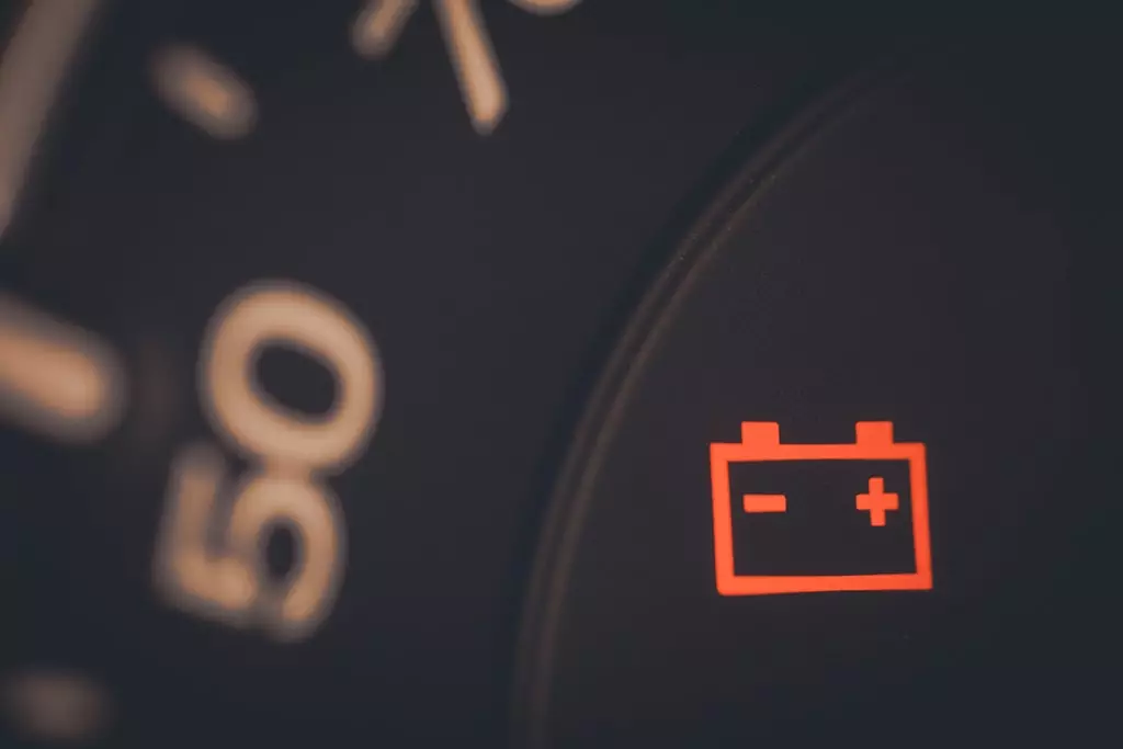 battery light in car