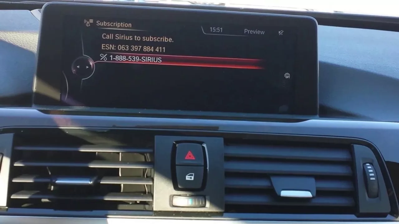 how to activate xm radio in car