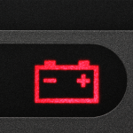 red battery light in car