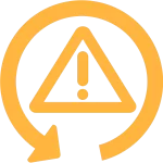 car light triangle with exclamation point