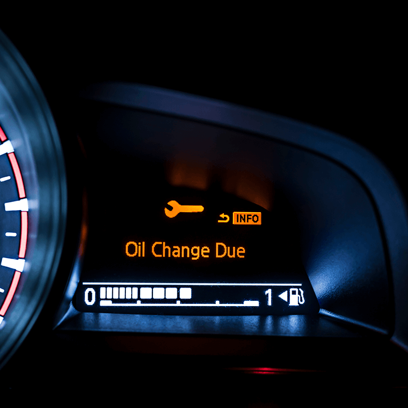 check engine light come on for oil change