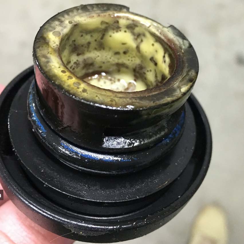 milky oil in engine