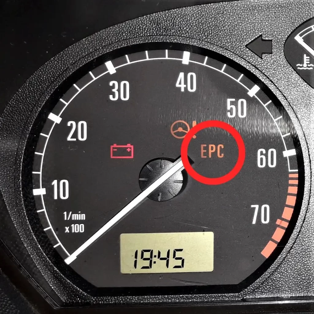 epc light in car