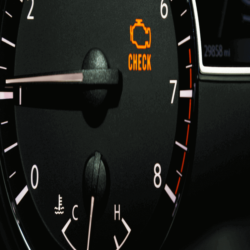 check engine light and traction control light on