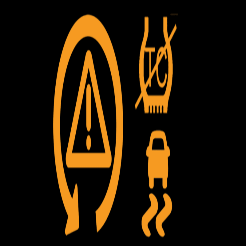 what causes traction control light to come on