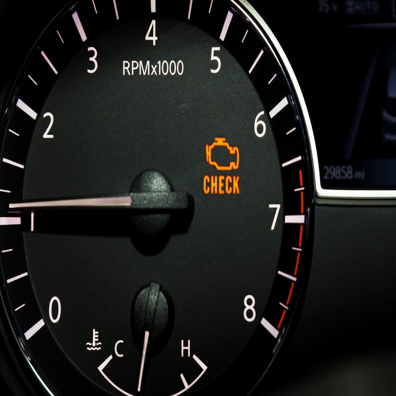 traction control light and check engine light on