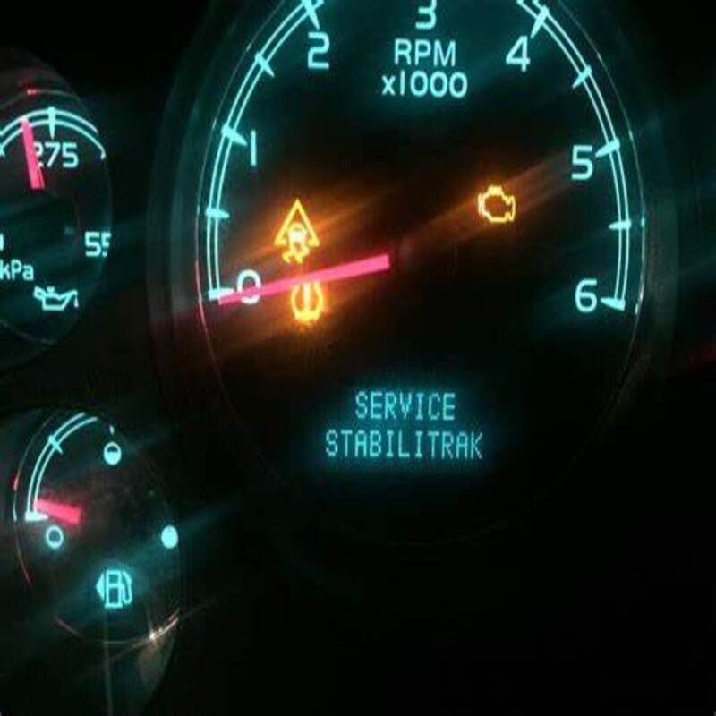 Why is the traction control light on?