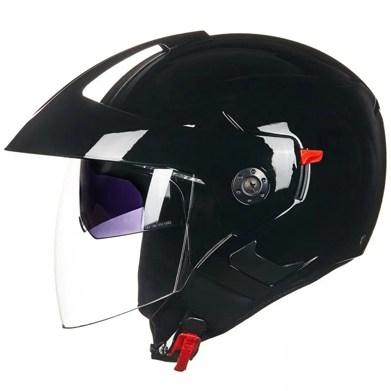 open face motorcycle helmet