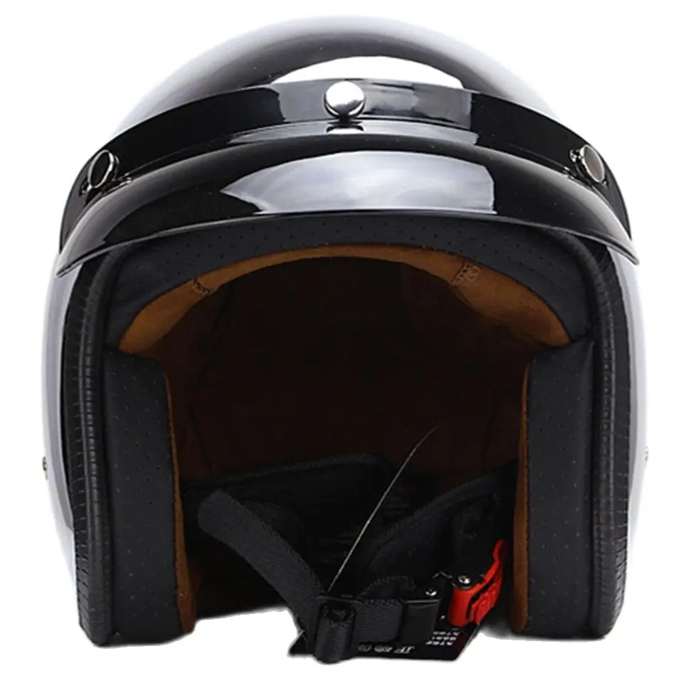 open face motorcycle helmet