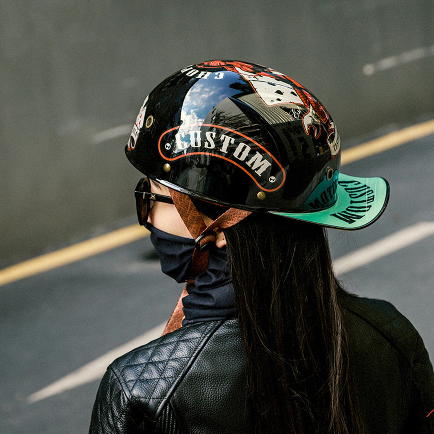 custom motorcycle helmet