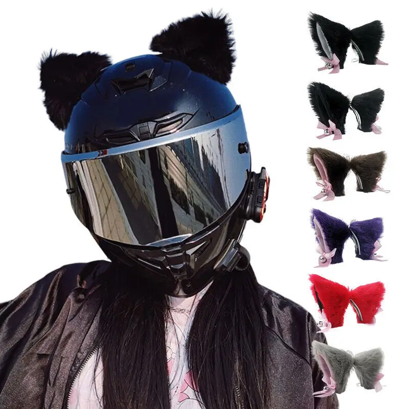 cat ear motorcycle helmet