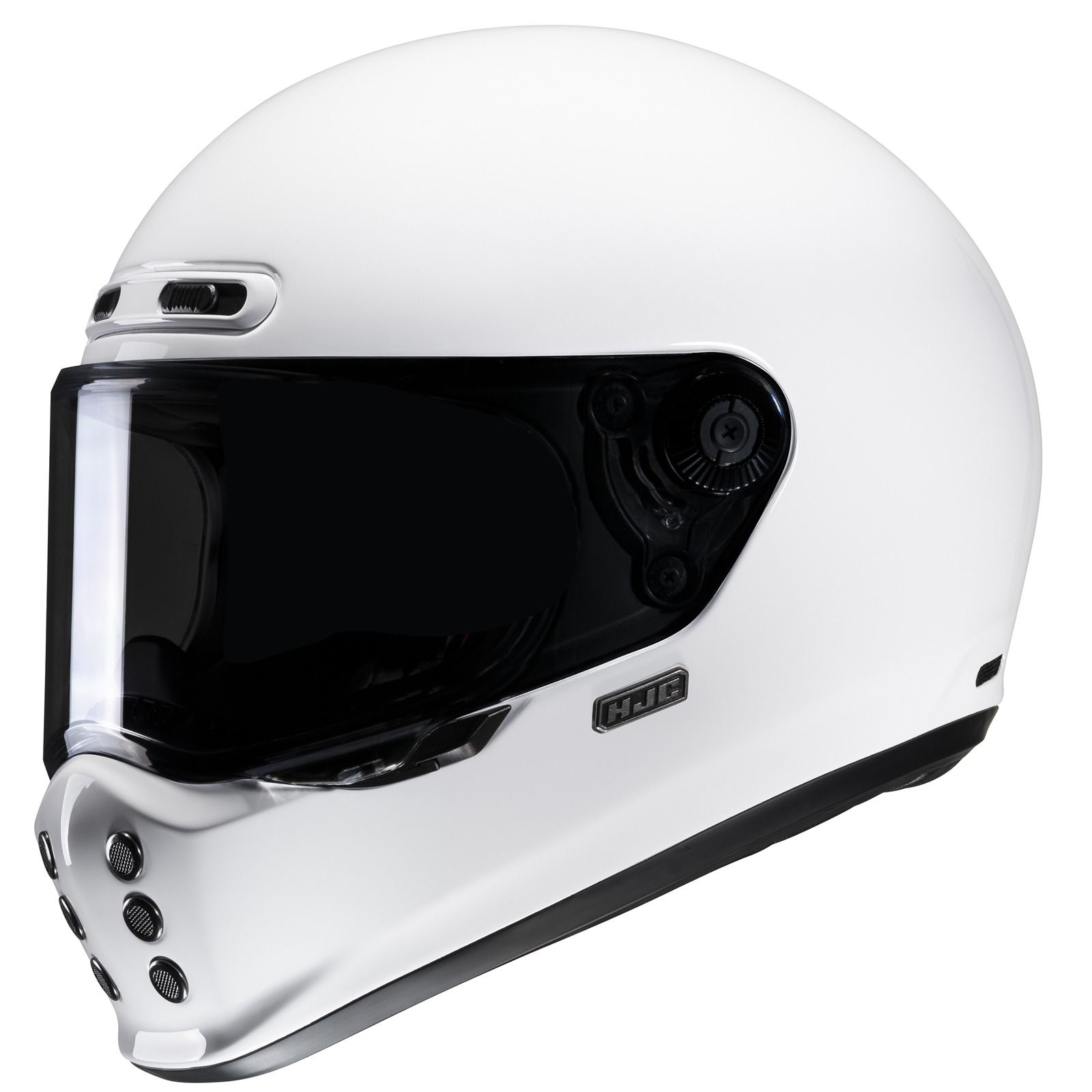 white motorcycle helmet