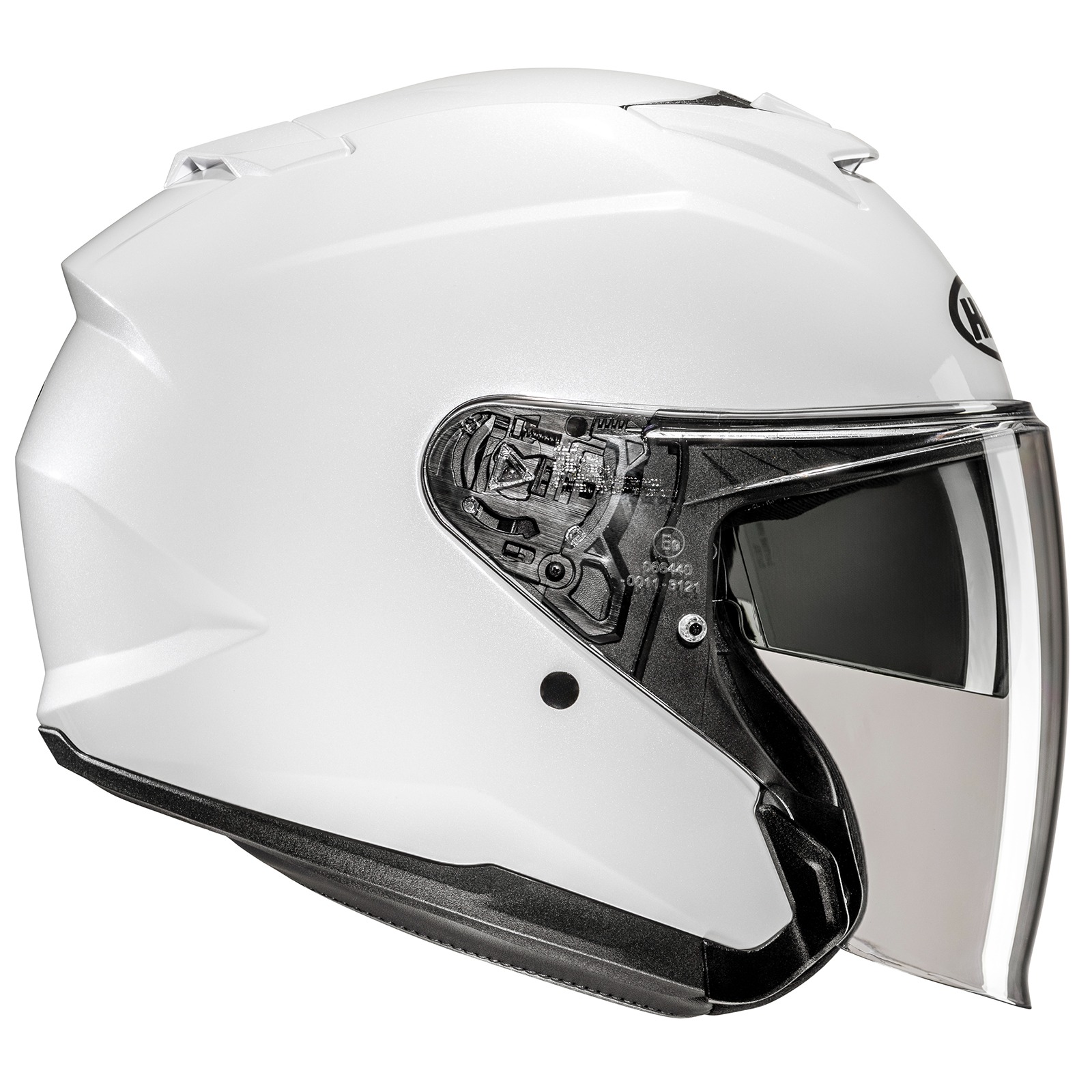 white motorcycle helmet