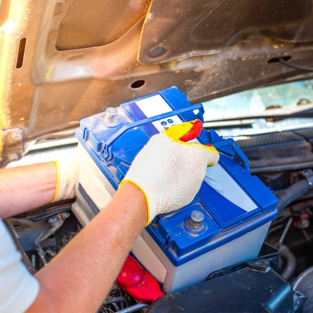 car battery installation