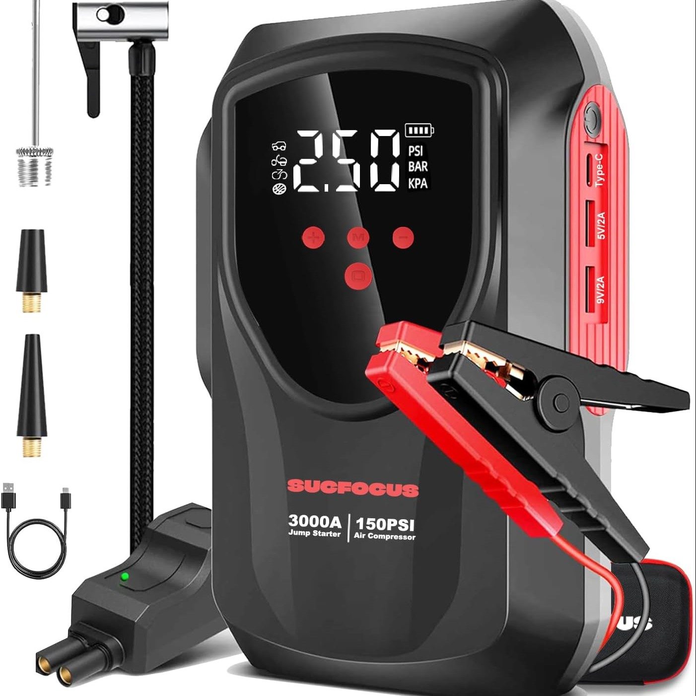portable car battery jump starter