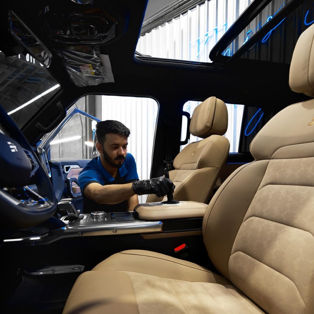 car interior detailing