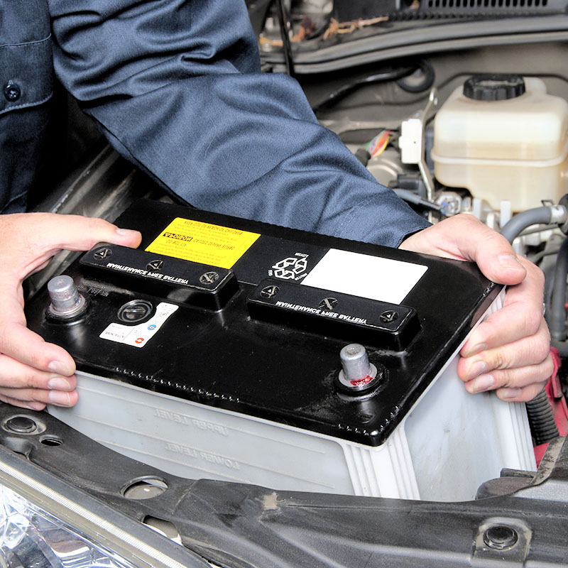 car battery installation