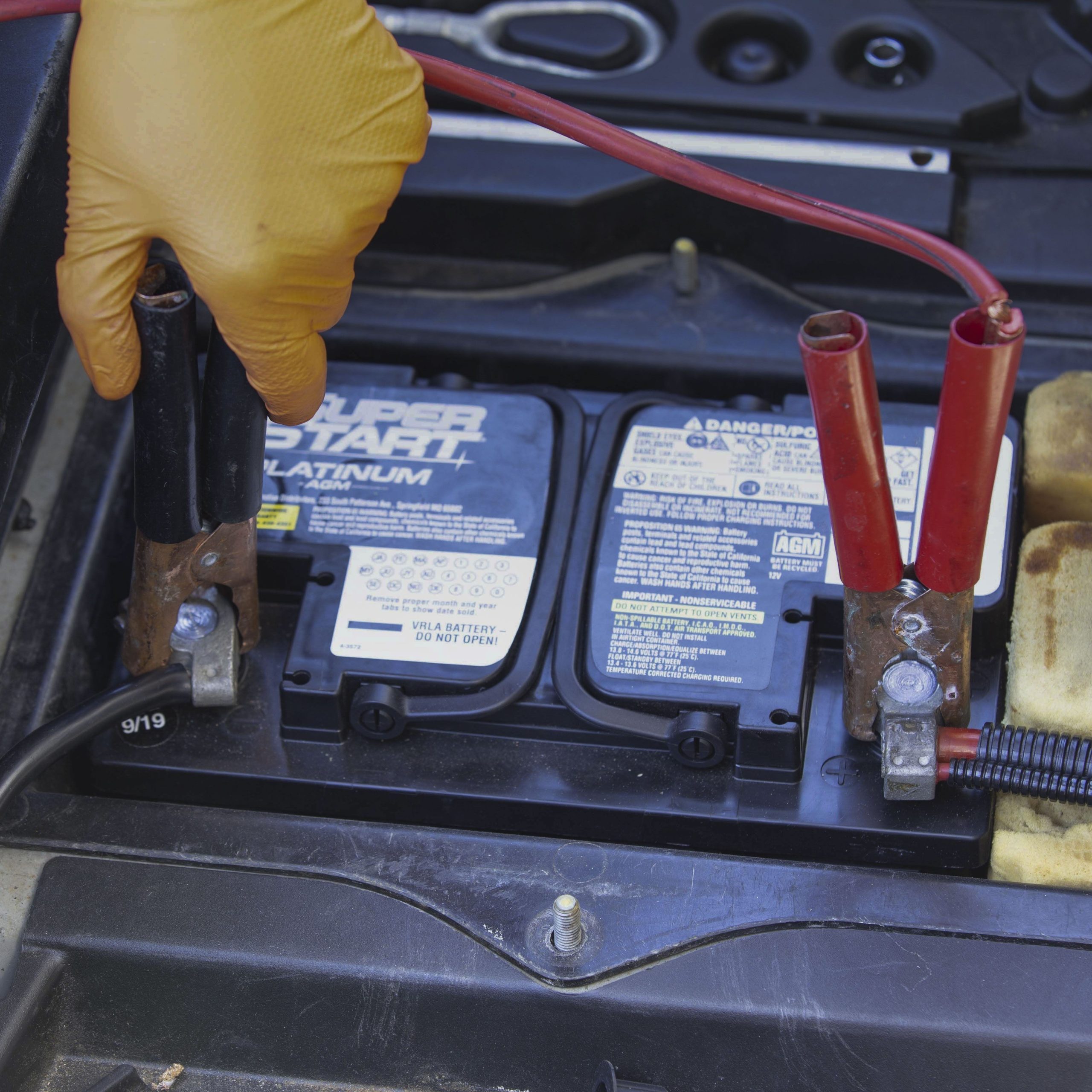 jump a car battery