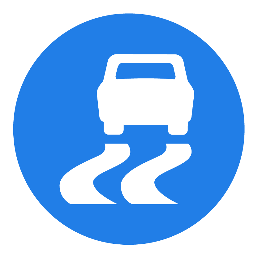 car with squiggly lines and check engine light