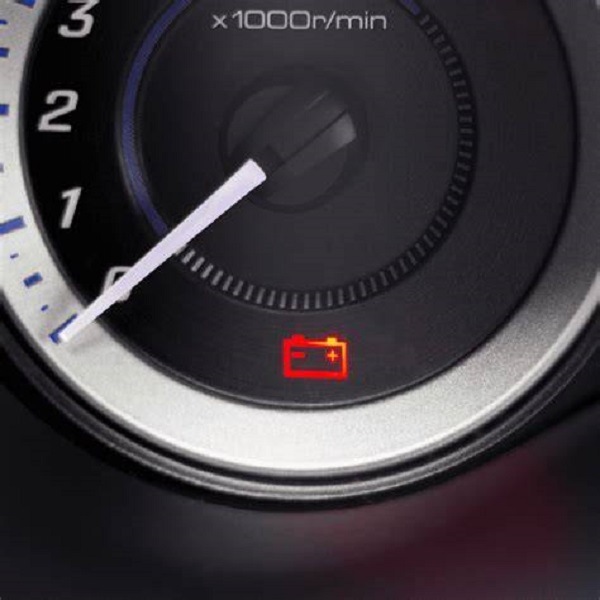 battery light on in car
