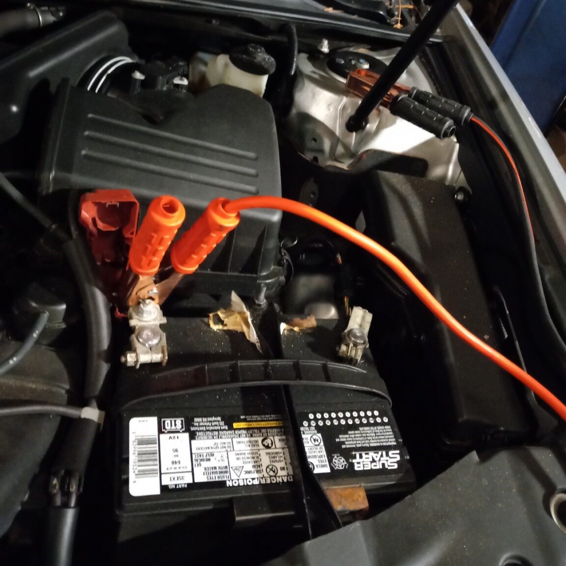 start a car with a dead battery