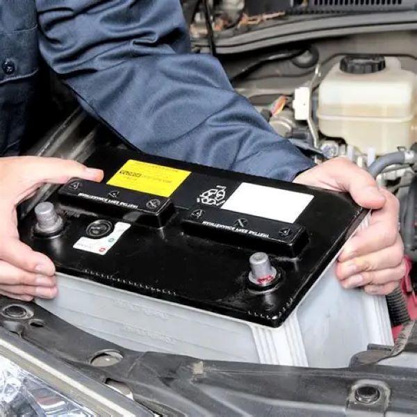unhook a car battery