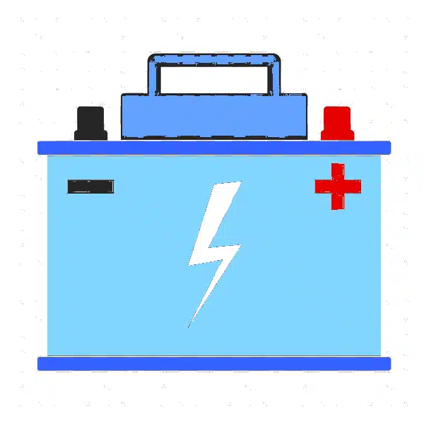 car battery positive and negative