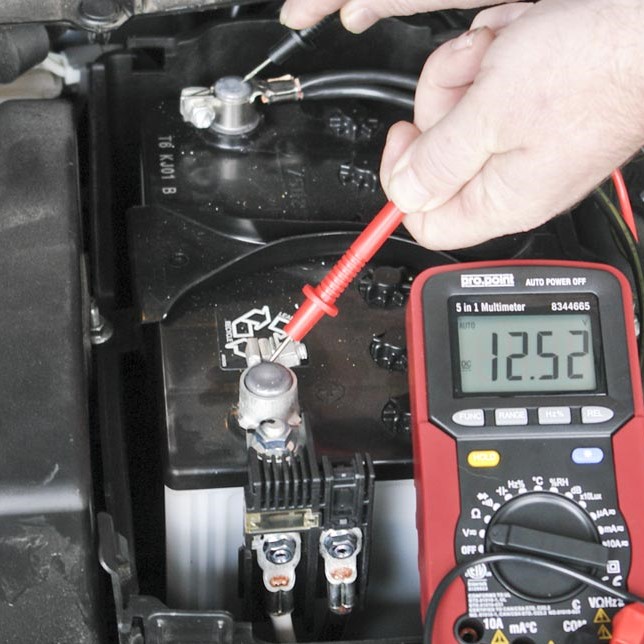 car battery voltage
