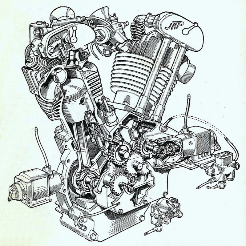 motorcycle engine diagram