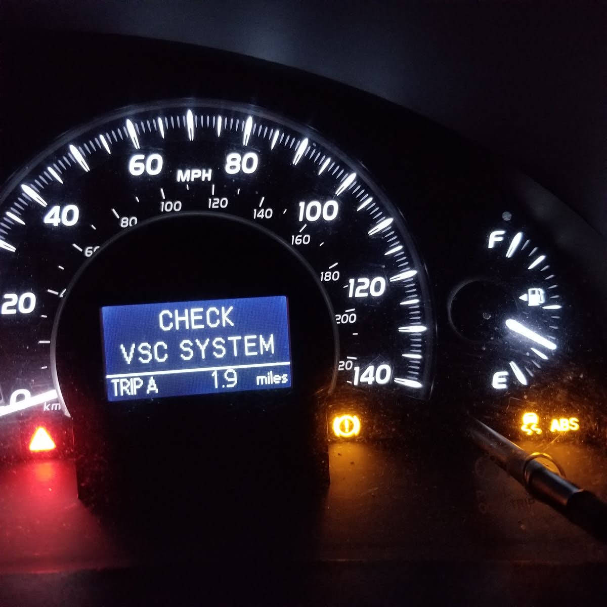 battery light on