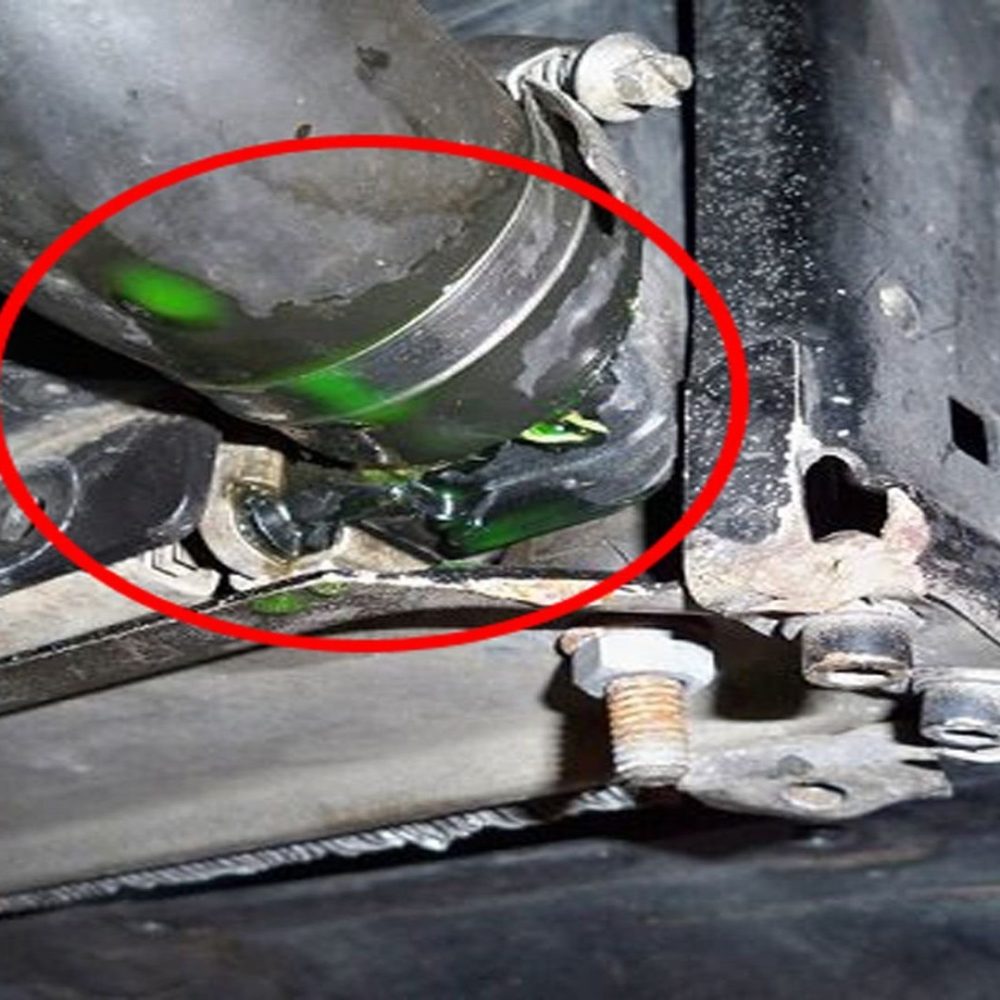 coolant leaking from bottom of car