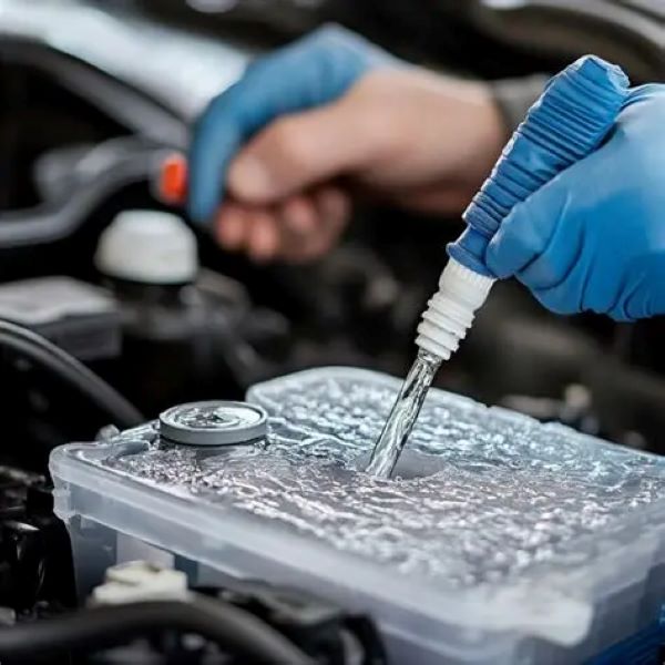 adding coolant to car