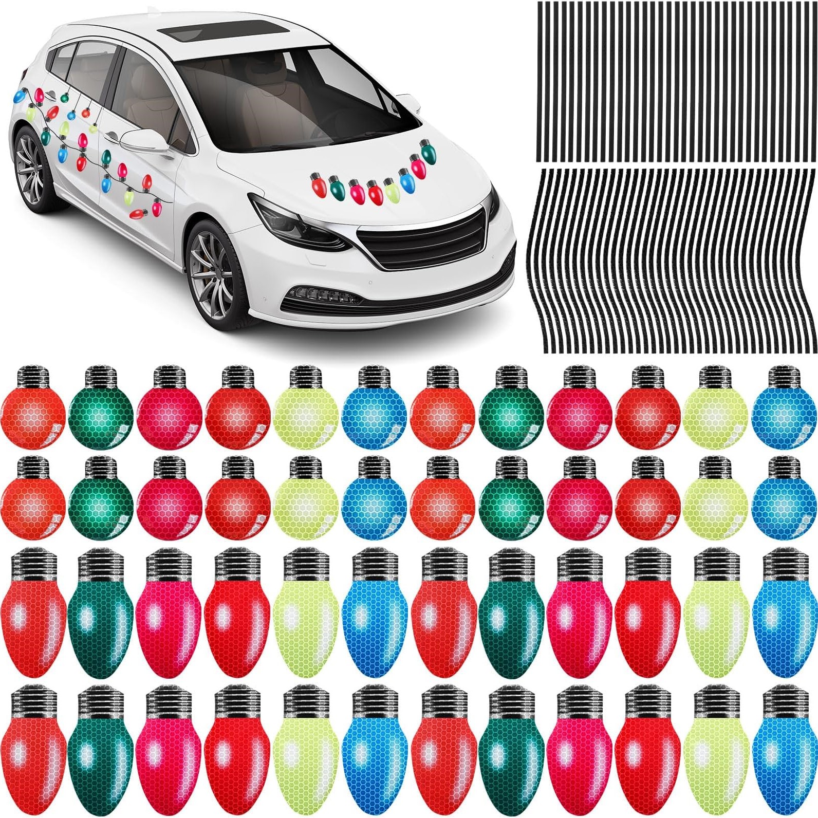 magnetic christmas lights for car