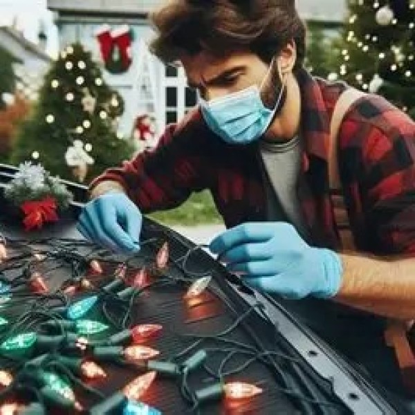 how to attach christmas lights to car