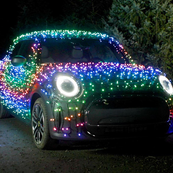 christmas lights on car legal