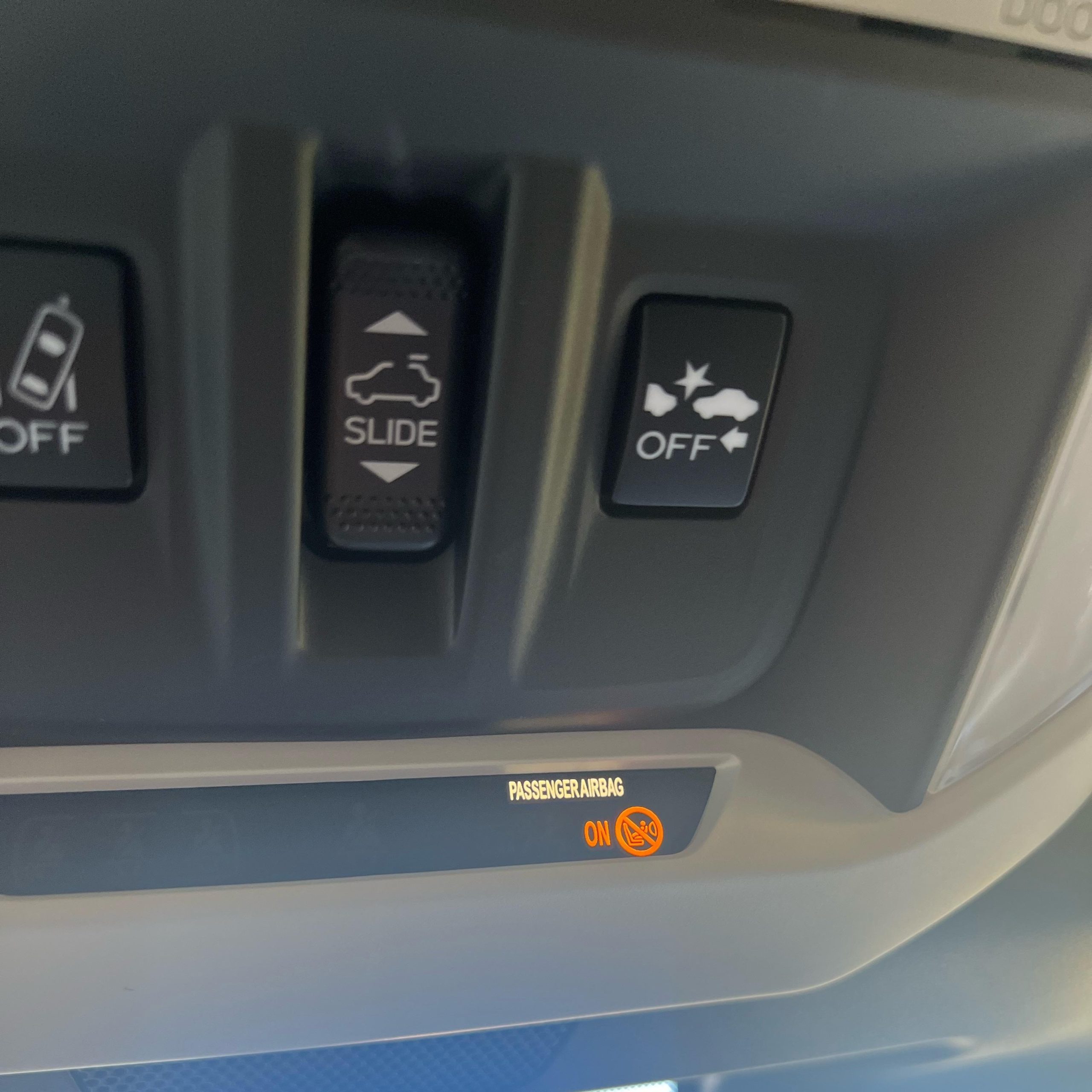 passenger airbag light