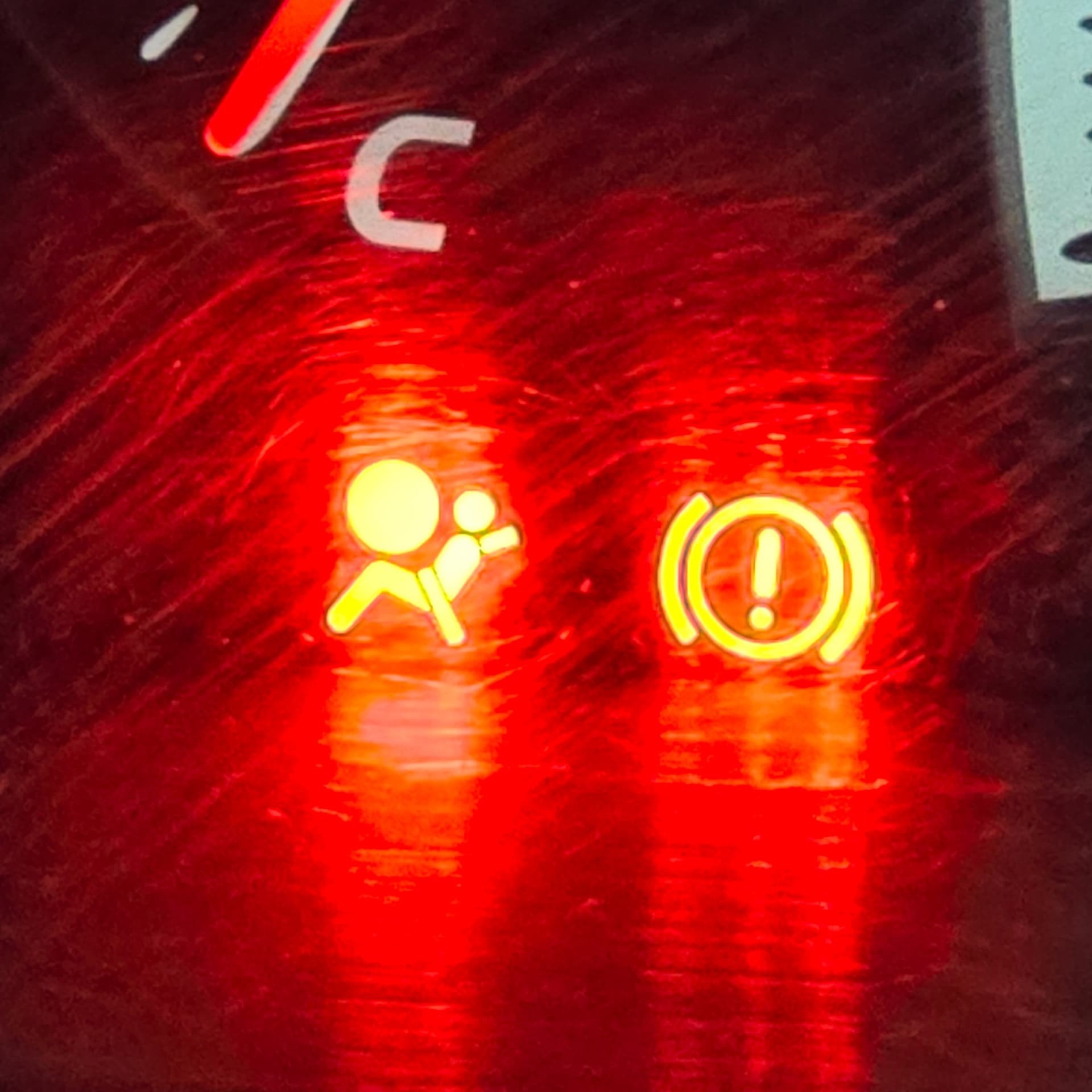 passenger airbag light