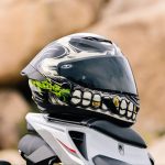 skull motorcycle helmet