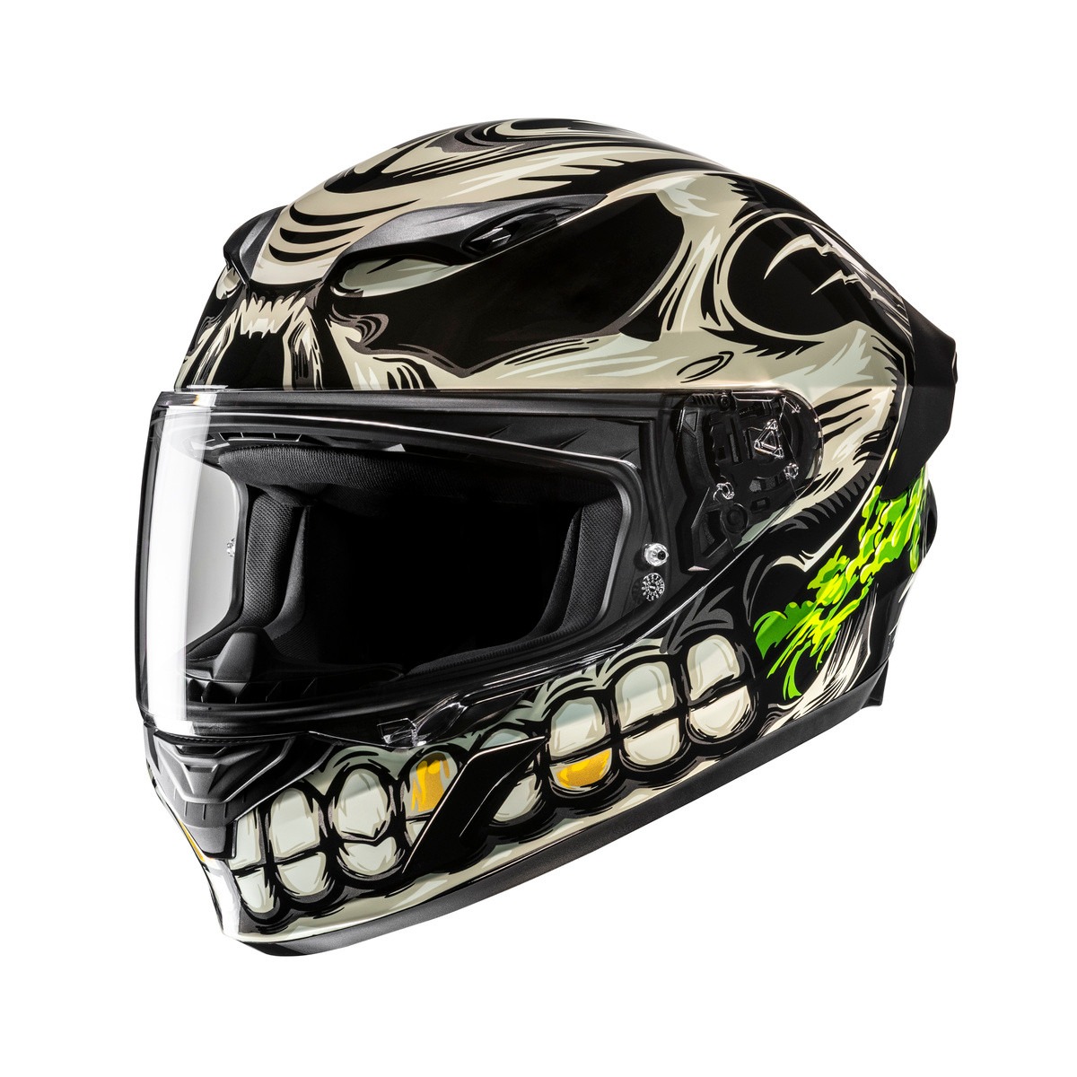 skull motorcycle helmet