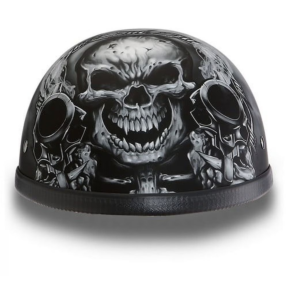 skull motorcycle helmet